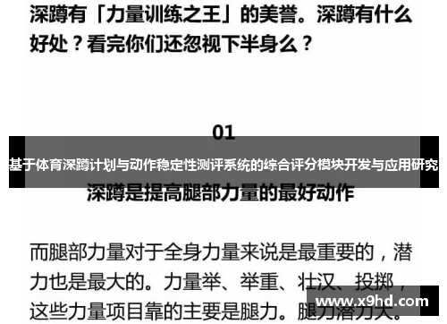 基于体育深蹲计划与动作稳定性测评系统的综合评分模块开发与应用研究